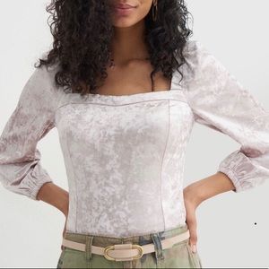Anthropologie Jessima Velvet Top